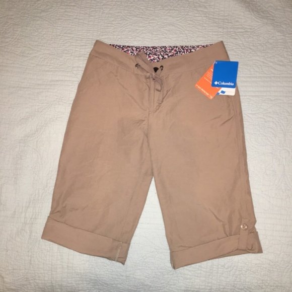 Columbia Pants - NWT Columbia Knee Pant Shorts Convertible Tan Size 4 #311